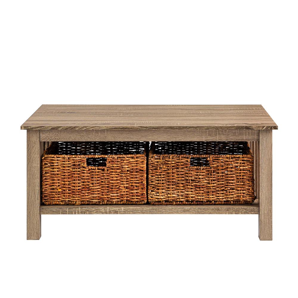 Walker Edison Furniture Company Rustic Wood Coffee Table
