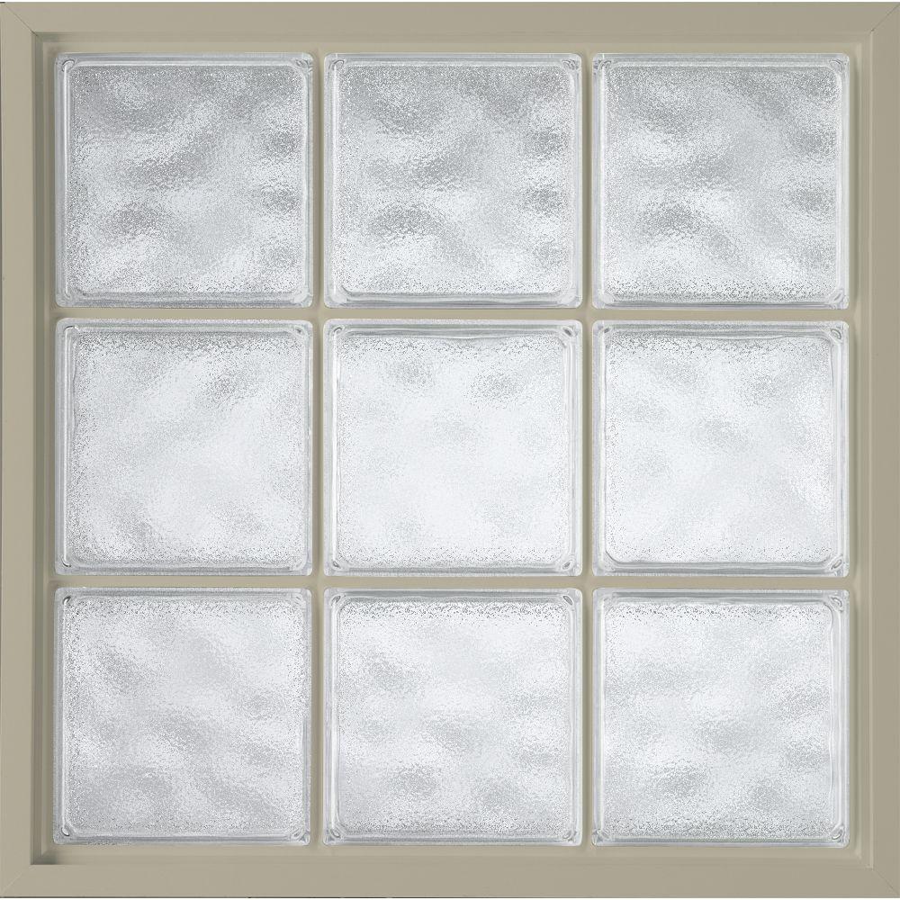 Hy Lite 47 In X 47 In Acrylic Block Fixed Vinyl Glass Block Window