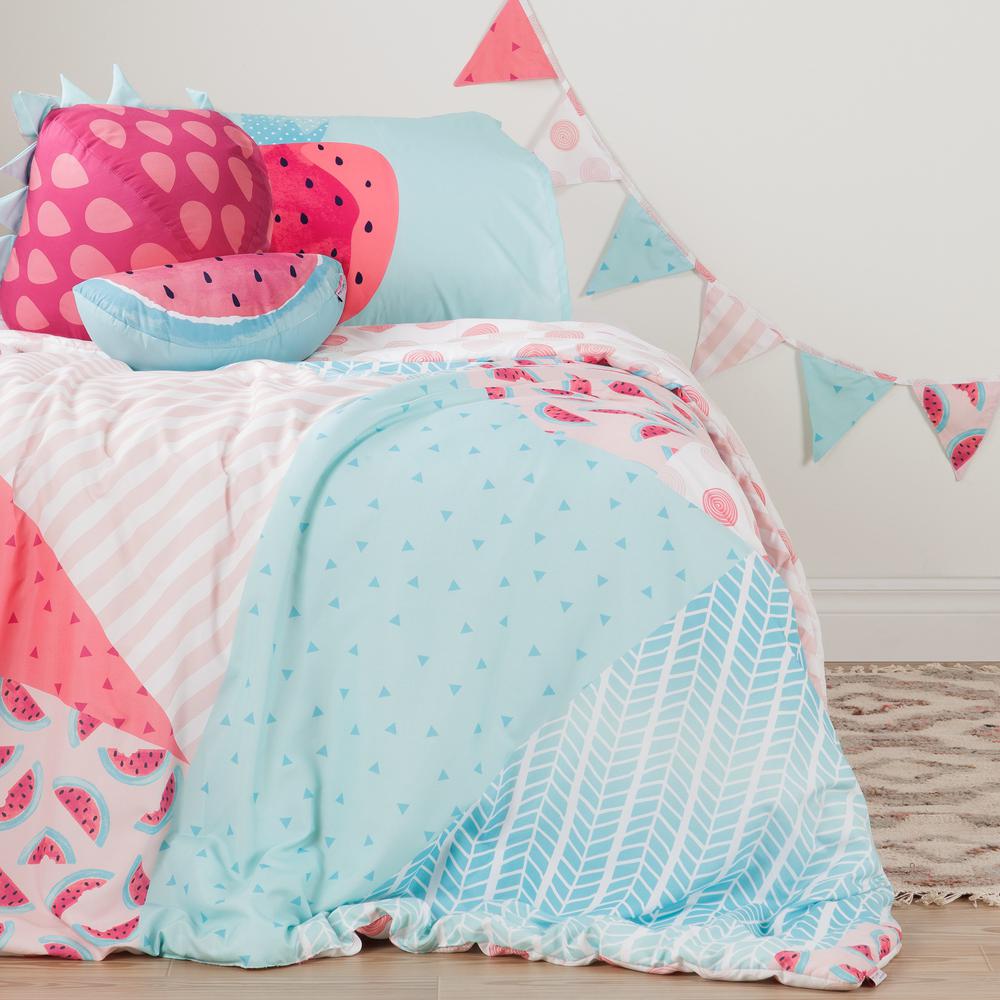 South Shore Dreamit 4 Piece Pink And Turquoise Strawberry And