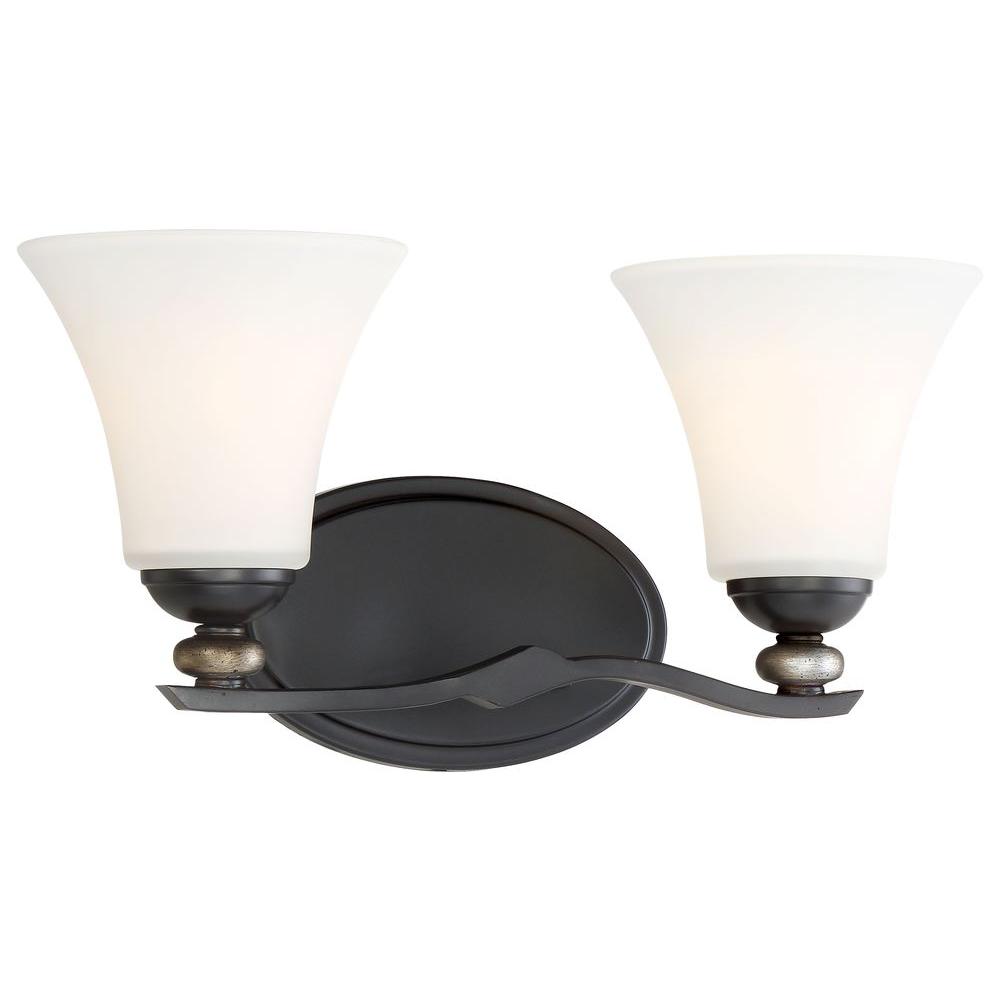 Minka Lavery Shadowglen 2 Light Lathan Bronze Bath Light