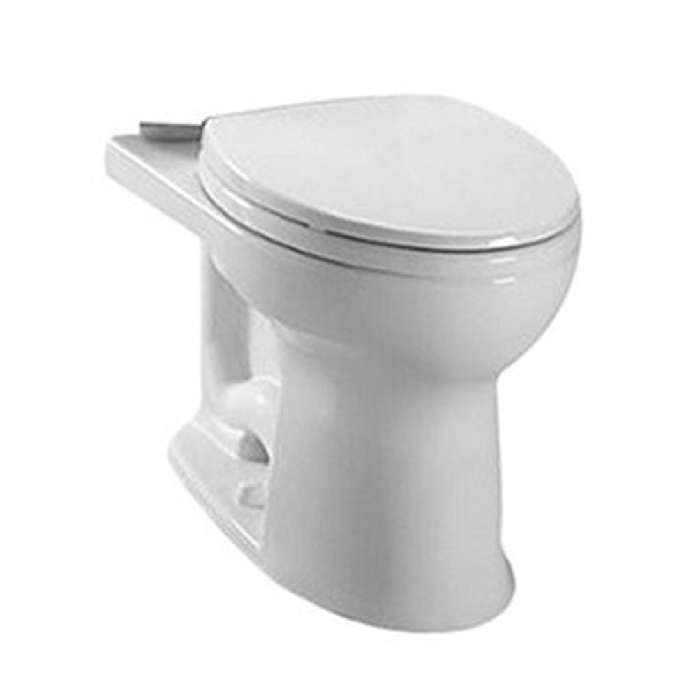 Glacier Bay 2-piece 1.1 GPF/1.6 GPF Dual Flush Round Toilet in White ...