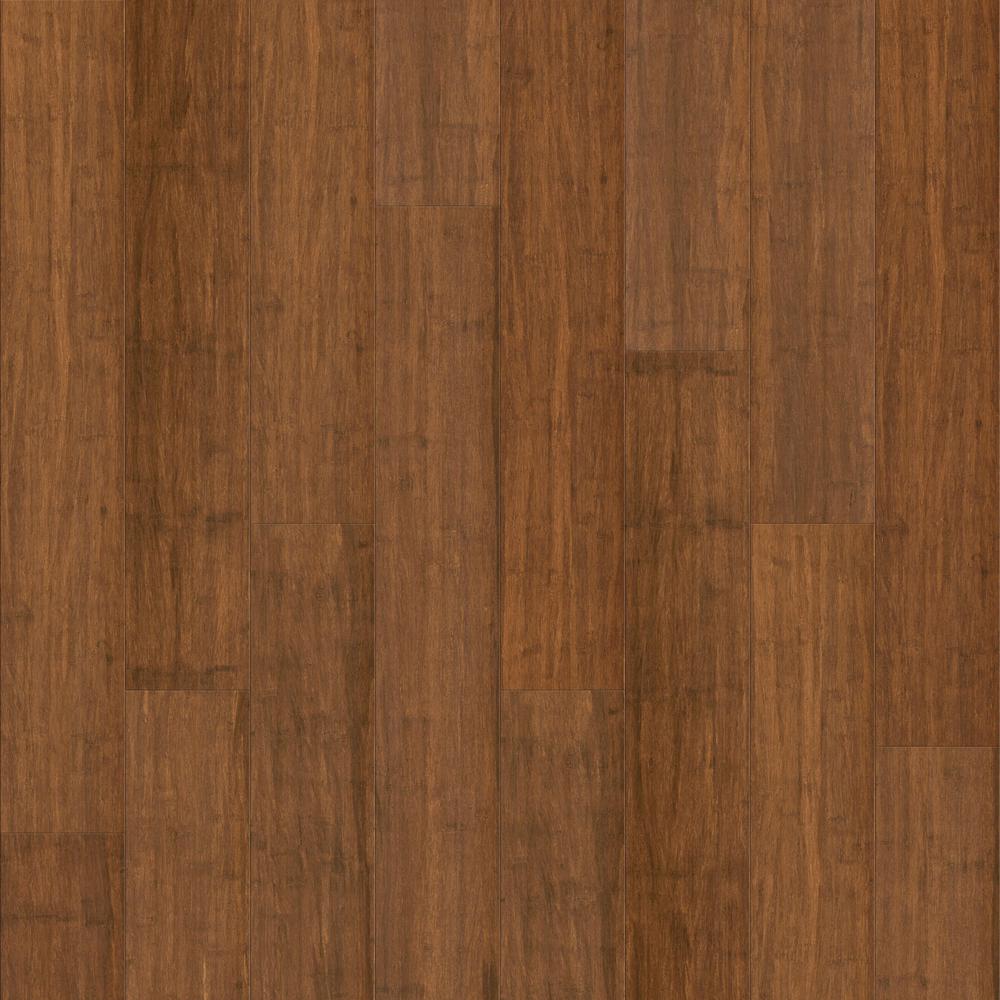Cali Waterproof Core Aged Amber 1 4 In T X 5 9 16 In W X 36 1 4 In L Wide Click Engineered Bamboo Flooring 7204006500 The Home Depot