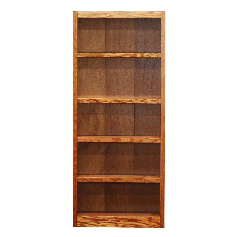 Concepts In Wood Bookcases Home Office Furniture The Depot Midas Dry Oak Open Bookcase