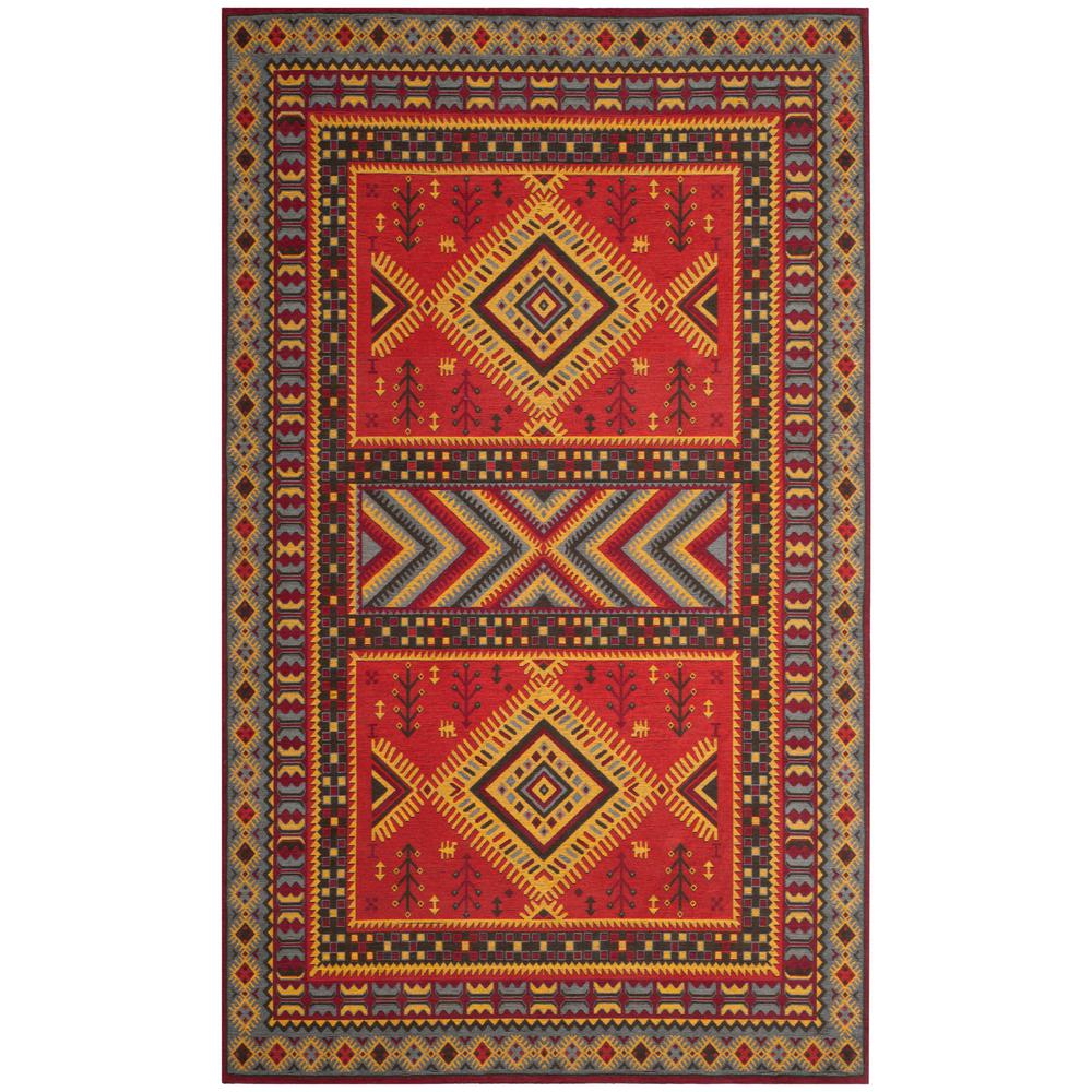 Red 7 X 9 Area Rugs The Home Depot Clic Vintage Red Slate