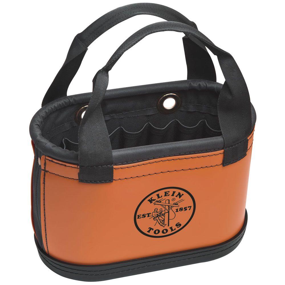Klein Tools 7 In Hard Body Oval Tool Bucket 5144hbs The Home Depot Klein Tools 7 In Hard Body Oval Tool Bucket