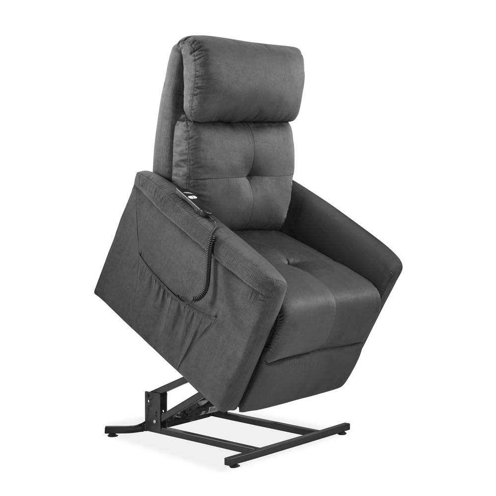 ProLounger Gray Microfiber Power Recline and Lift ChairRCL43AAA16LT