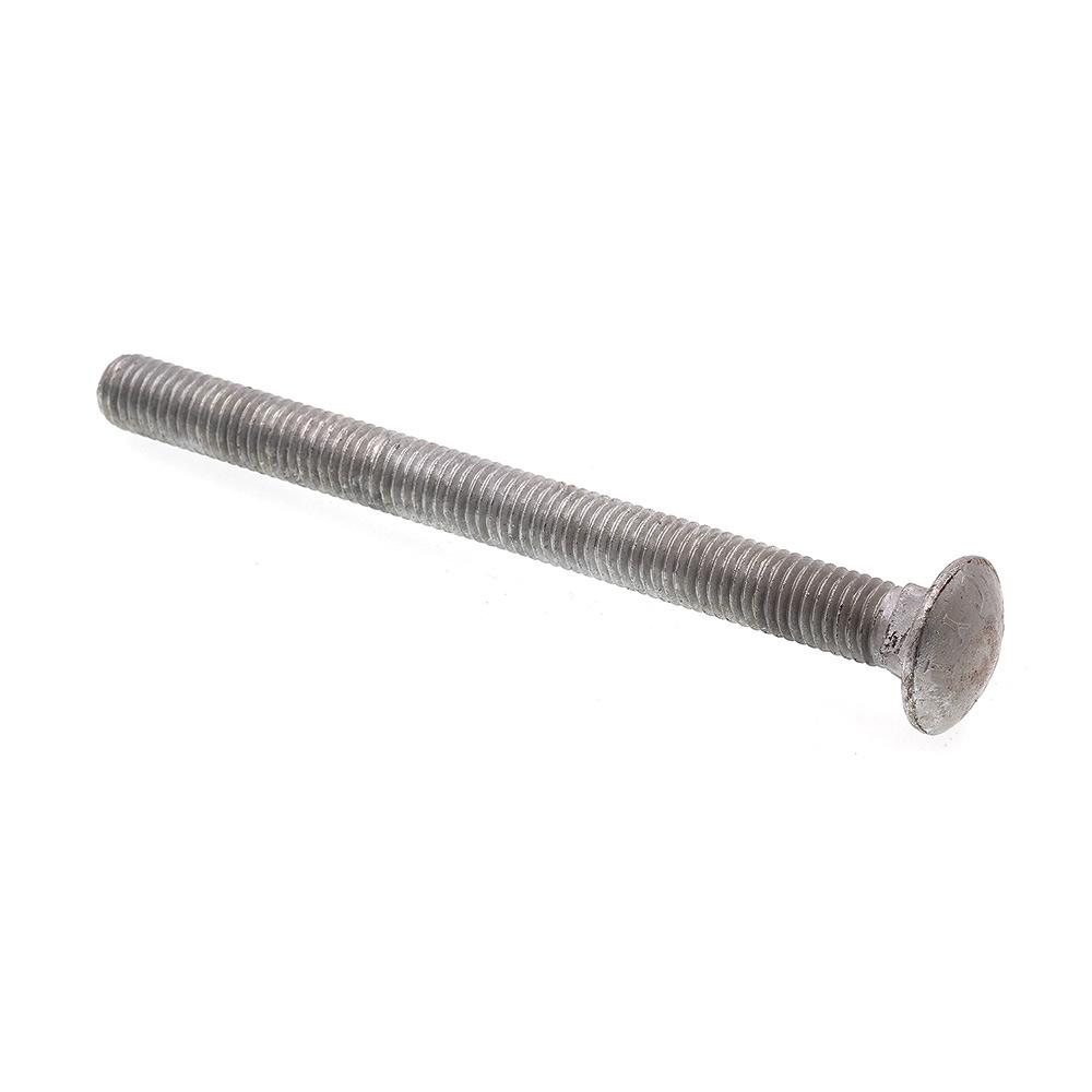 100 pcs Carriage Bolts Hot Dip Galvanized Square Neck Round Head A307 Steel Full Thread 3//8-16 X 5-1//2