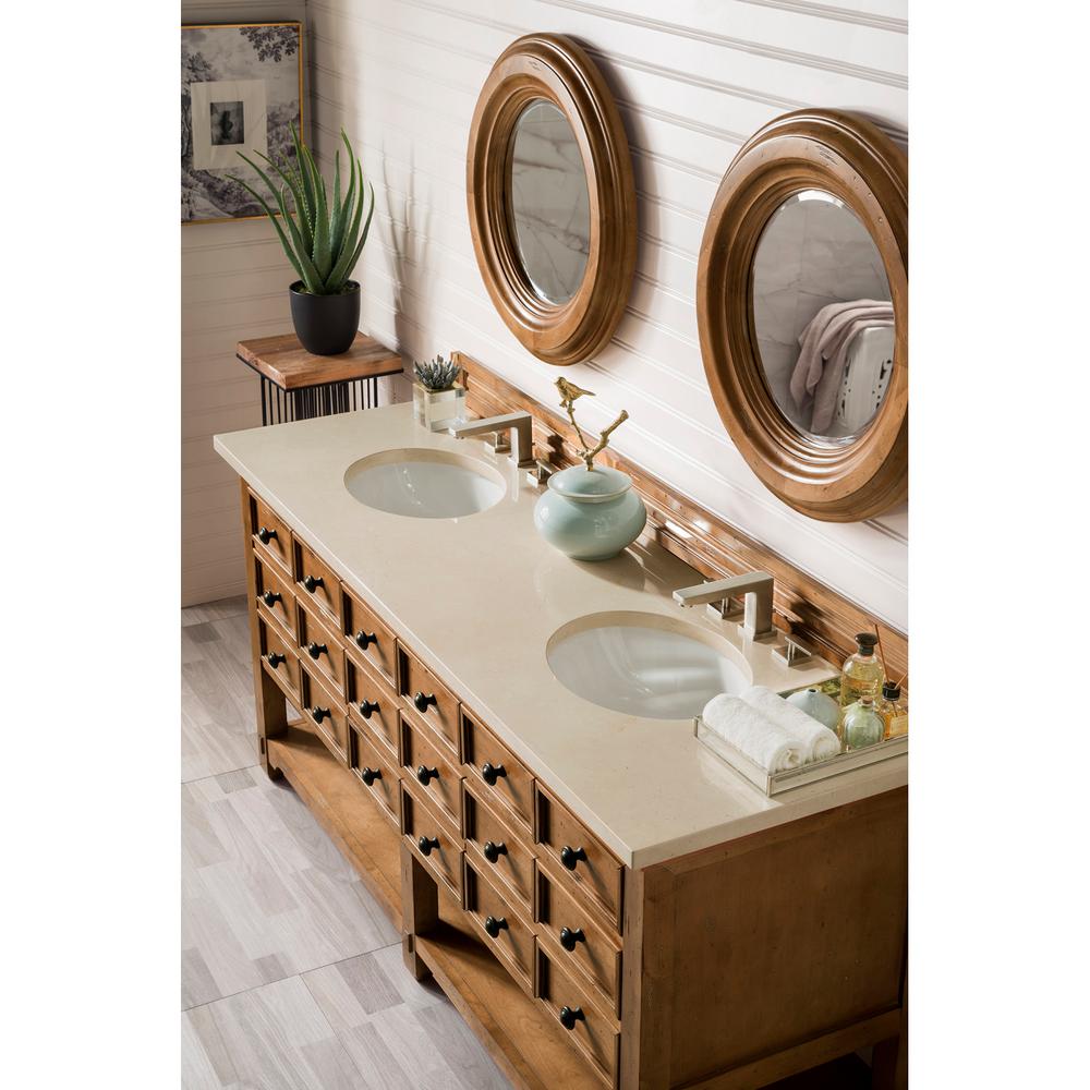 James Martin Vanities Malibu 72 in. Single Vanity in Honey Alder with