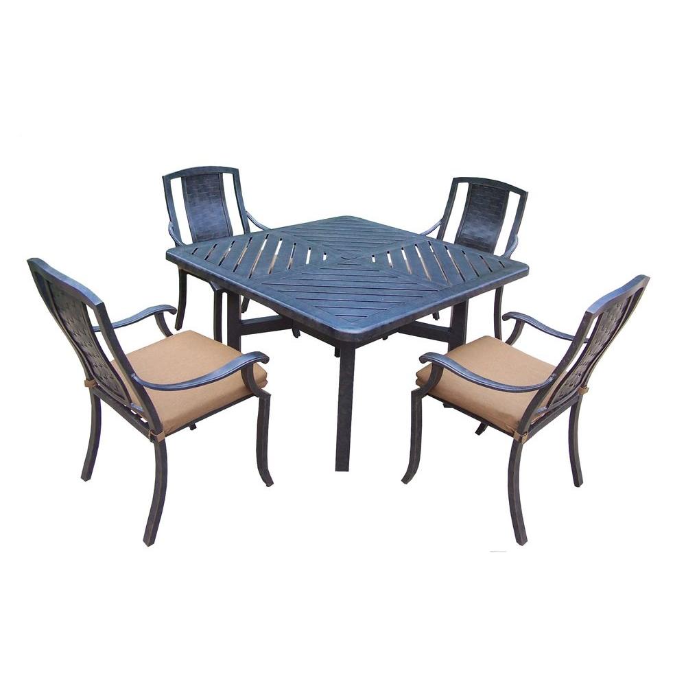 Hampton Bay Pembrey 7Piece Patio Dining SetHD14214 The Home Depot