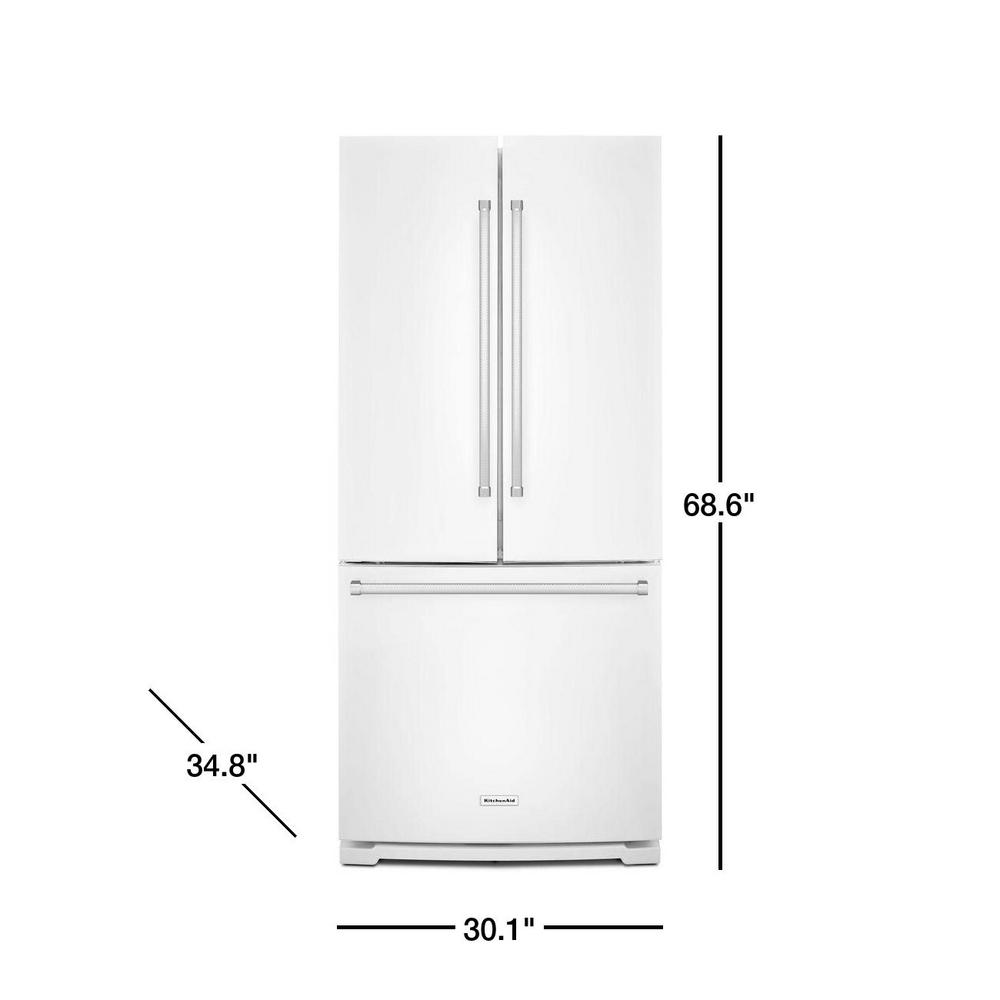 Krfc604fss Kitchenaid 36 23 8 Cu Ft Counter Depth French Door Refrigerator With Led Interior Lighting And