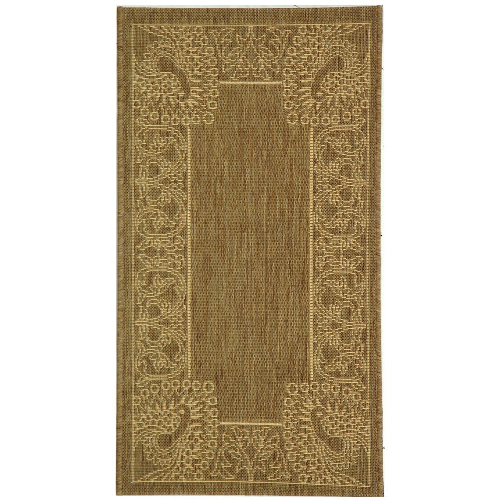 Safavieh Courtyard Brown/Natural 2 ft. 7 in. x 5 ft. Indoor/Outdoor