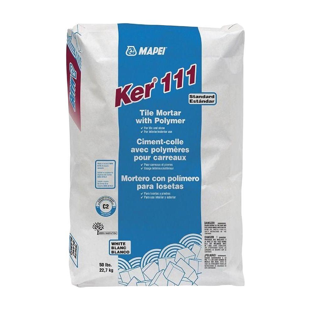 Mapei Ker 111 50 Lb White Mortar With Polymer 0060045 The Home