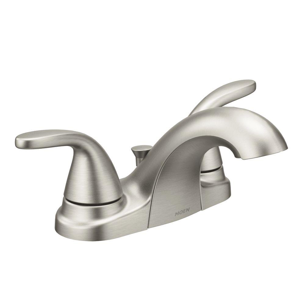 Spot Resist Brushed Nickel Moen Centerset Bathroom Sink Faucets 84603srn 64 1000 