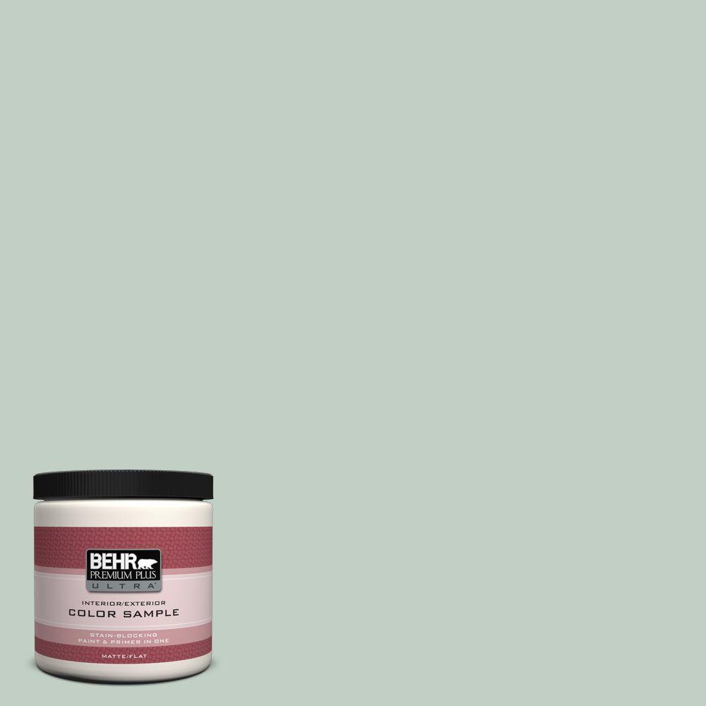 BEHR Premium Plus Ultra 8 oz. PPU1113 Frosted Jade Interior/Exterior