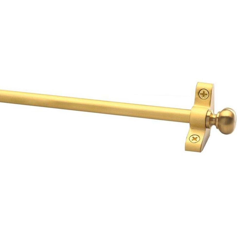 Zoroufy Select Collection Tubular 36 in. x 3/8 in. Brushed Brass Finish
