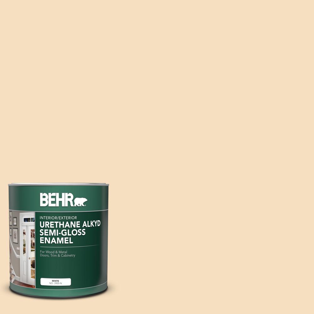 BEHR 1 qt. 320E2 Cracked Wheat SemiGloss Enamel Urethane Alkyd