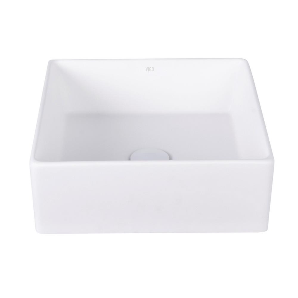 VIGO VIGO Dianthus Matte Stone Vessel Bathroom SinkVG04001 The Home