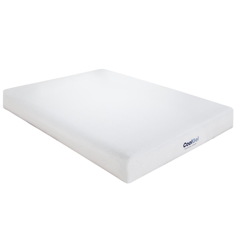 Cool Gel Twin Size 6 In Memory Foam Mattress 410106 1110 Gel Memory Foam Mattress 410106 1110 The Home Depot