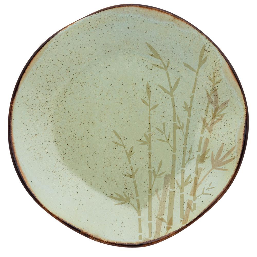 Manhattan Comfort 1102 In Ryo Green Dinner Plates Set Of 12 2 Rm06