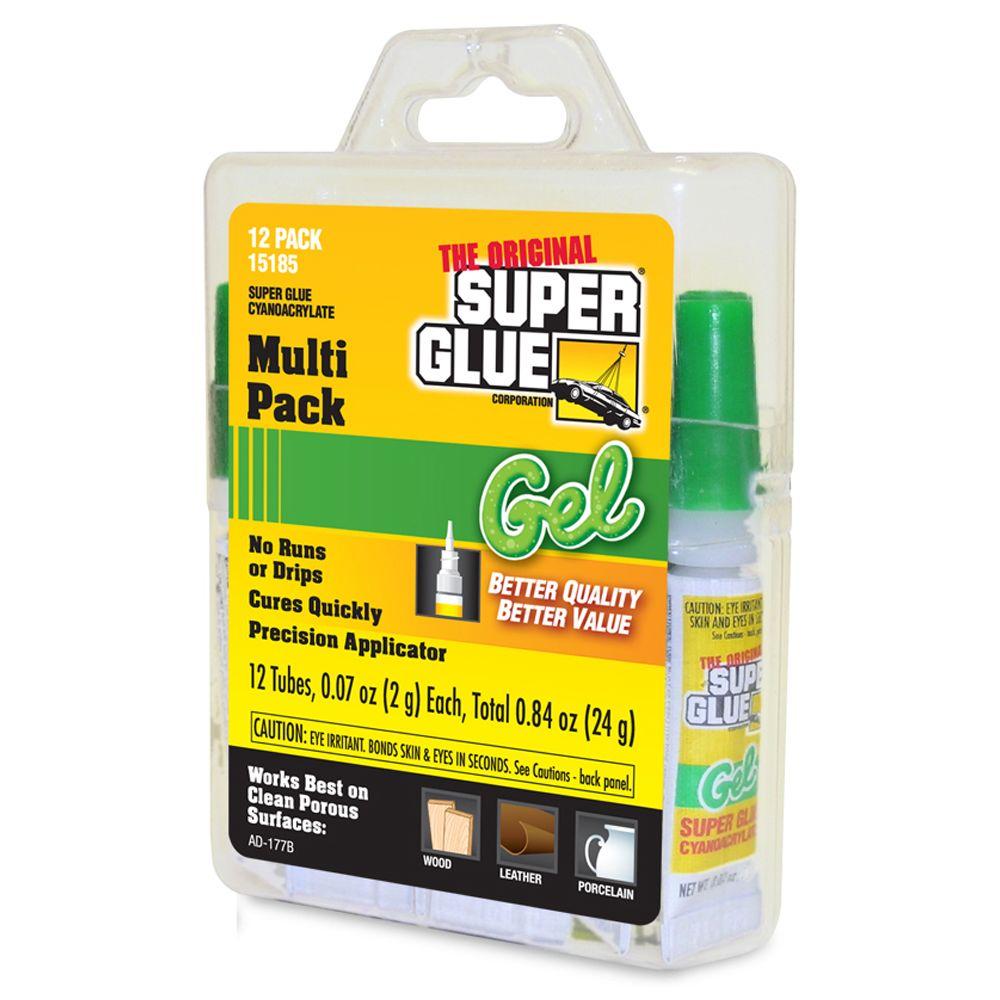 Super Glue 0.07 oz. Glue Gel (Six 12-Packs)-15185 - The Home Depot