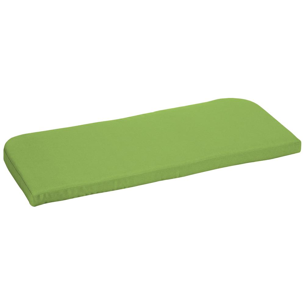 Home Decorators Collection 42 X 18 Sunbrella Canvas Gingko Outdoor 42 X 18 Sunbrella Canvas Gingko Outdoor Bench Cushion