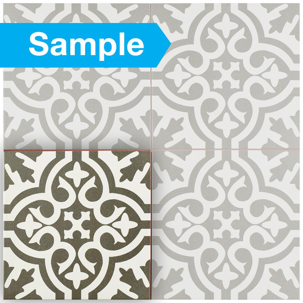 Merola Tile Take Home Tile Sample - Berkeley Charcoal Brown 9 in. x 9 ...