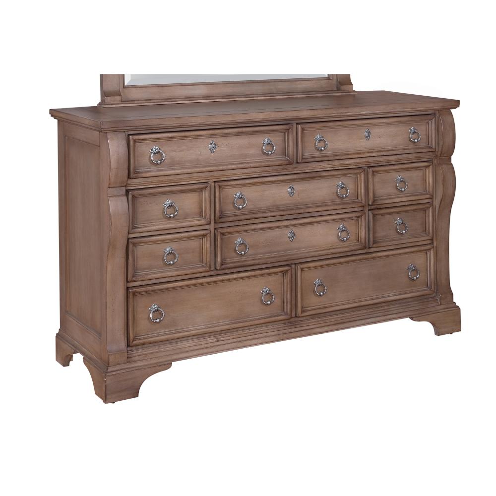 American Woodcrafters Heirloom 10 Drawer Pewter Dresser 2920 210 American Woodcrafters Heirloom 10 Drawer Pewter Dresser