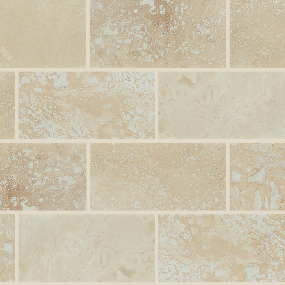 Msi Ivory 3 In X 6 Honed Travertine Floor And Wall Tile 100 Cases Sq Ft Pallet Tw1 T Ivo 3x6p The Home Depot Honed Travertine Floor And Wall Tile