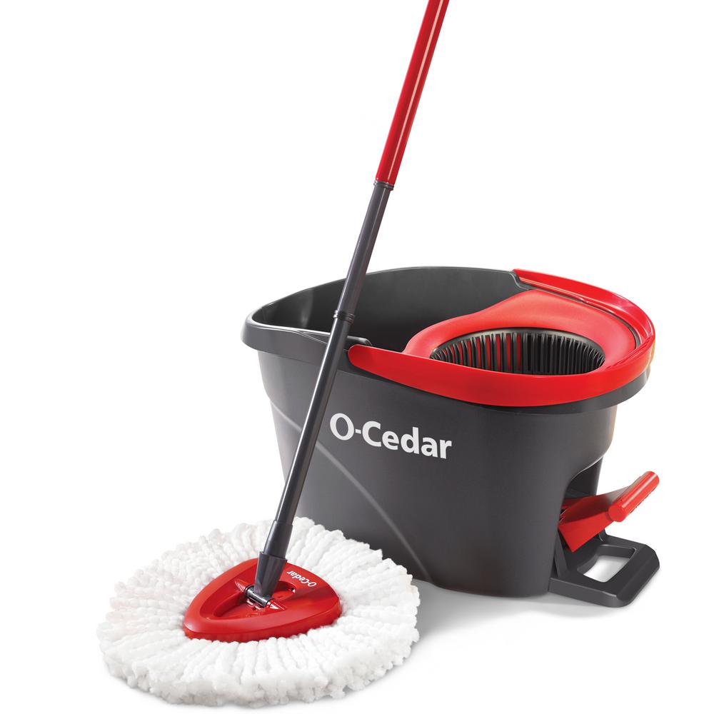 cleaning buckets and mops