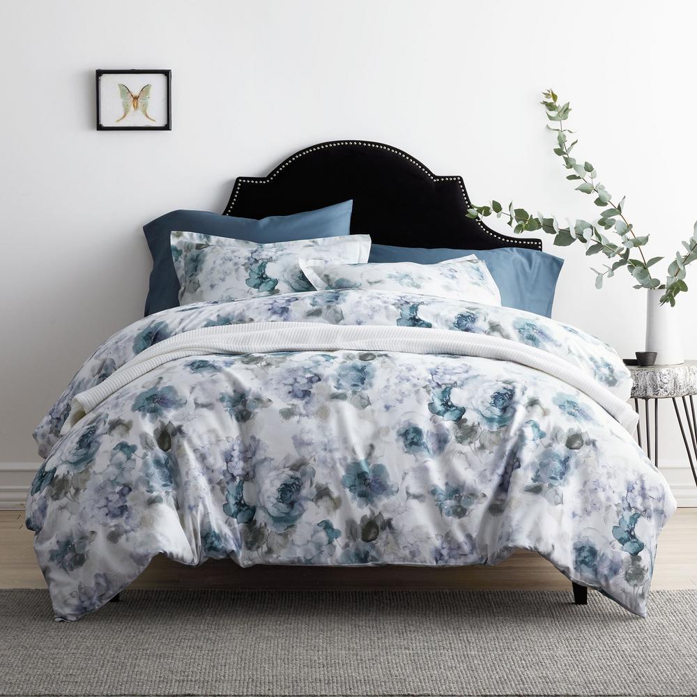 The Company Store Celina Multicolored Floral Sateen King Duvet