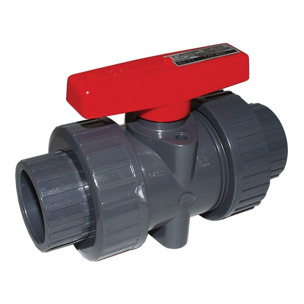Threaded Pack of 12 PVC COMPACT BALL VALVE 1 /" Sanipro -