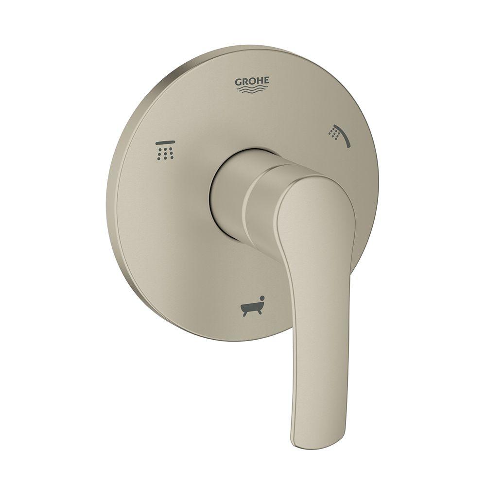 GROHE Eurosmart New Single Handle Valve Trim Kit in Brushed Nickel Infinity (Valve Sold