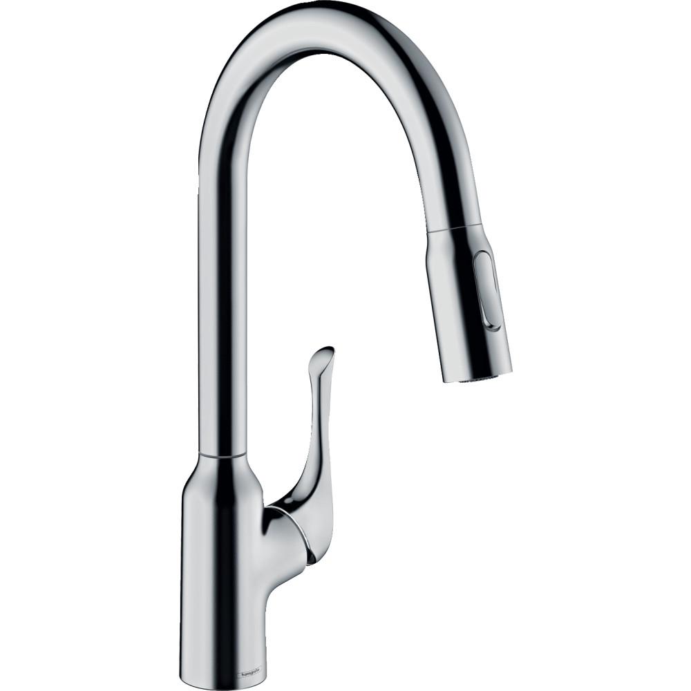 Hansgrohe Metro E High Arc Kitchen Faucet With 2 Function Pull Down ...