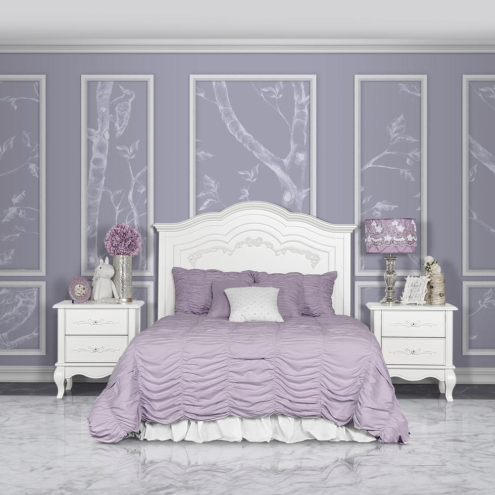 evolur aurora crib frost white