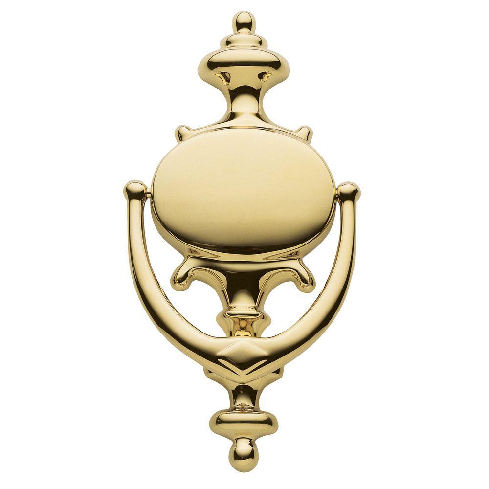 Baldwin Lifetime Polished Brass Imperial Entrance Door Knocker0116.003