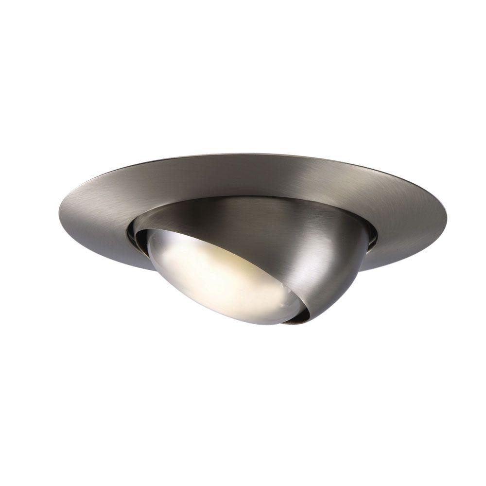 Eyeball Recessed Lighting Trims The Home Depot Satin Nickel Recessed Ceiling Light Trim With Adjule Eyeball