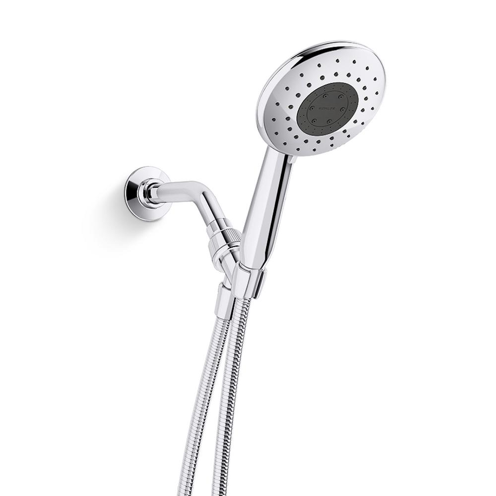 KOHLER Daisyfield 6-Spray 1.75 GPM 4.9375 in. Wall-Mount Handheld Shower Head in Polished Chrome