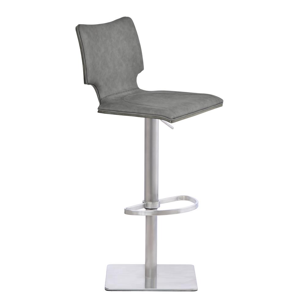 Armen Living 43 In Sydney Grey Adjule Bar Stool Lcsybavgbsgr Sydney Grey Adjule Bar Stool