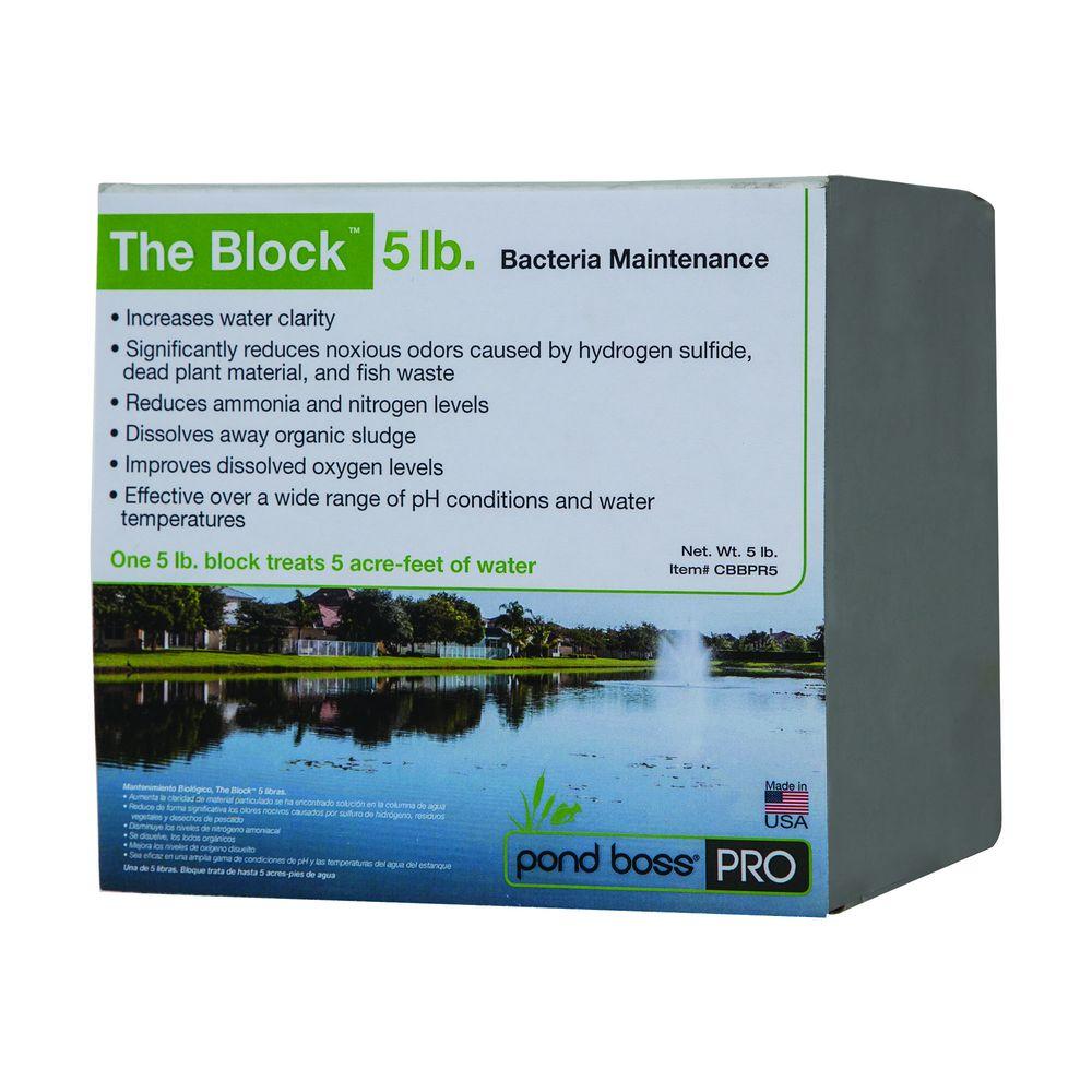 Pond Boss Pro Bacteria Bio Maintenance 5 Lb Block 54290 The Home Pond Boss Pro Bacteria Bio Maintenance 5 Lb Block