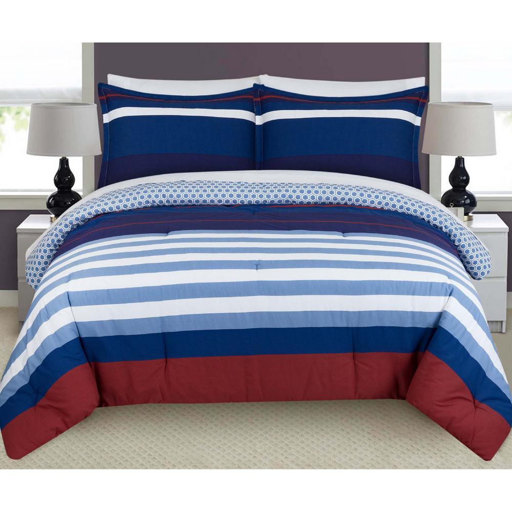Nouvelle Home Nautical Stripe Stripes And Plaids King Duvet Set Internet 305734346 Nouvelle Home Nautical Stripe Stripes And Plaids King Duvet Set