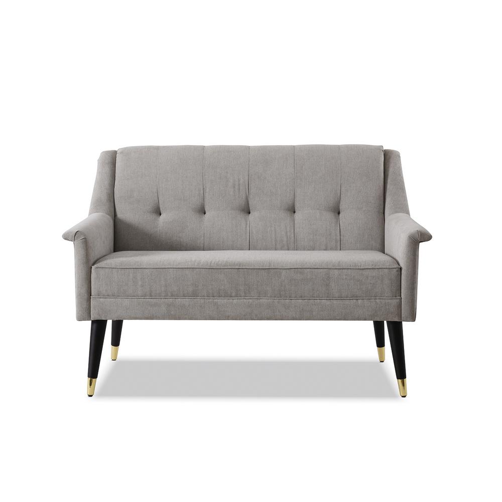 Baxton Studio Owstynn Gray Bench 28862 4156 Hd The Home Depot