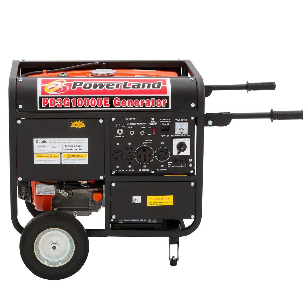 POWERLAND PD3G10000E 10000W Portable Generator