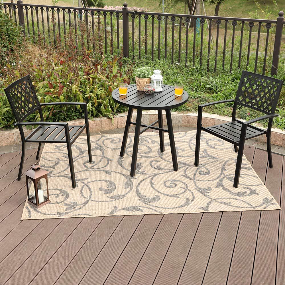 Nuu Garden 3 Piece Metal Patio Conversation Set Sid002 01 The Home 3 Piece Metal Patio Conversation Set
