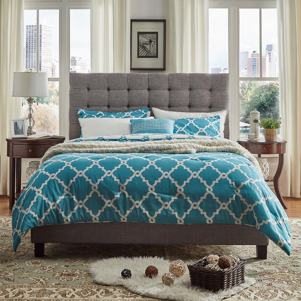 Upholstered Headboard Beds Headboards Bedroom Furniture The Cadley Grey On Tufted King Standard Bed