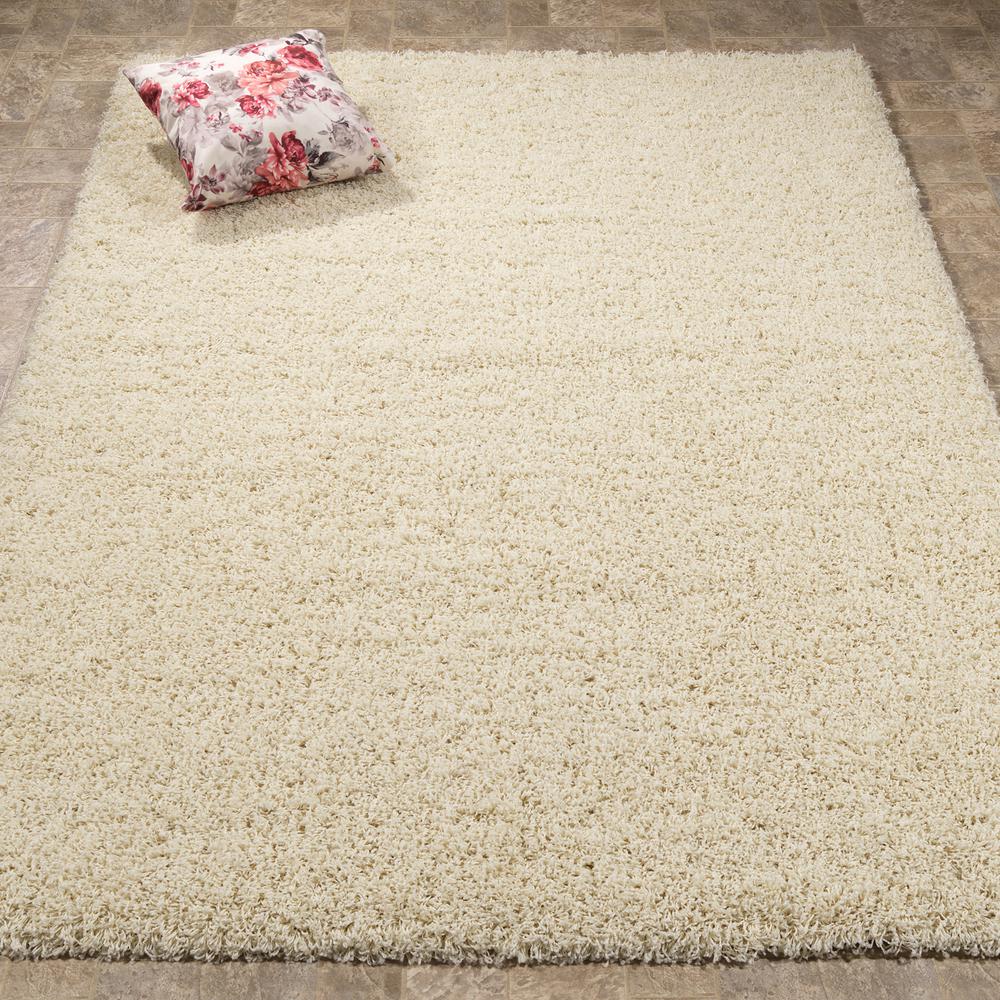 Ottomanson Contemporary Solid Beige 5 Ft X 7 Area Rug