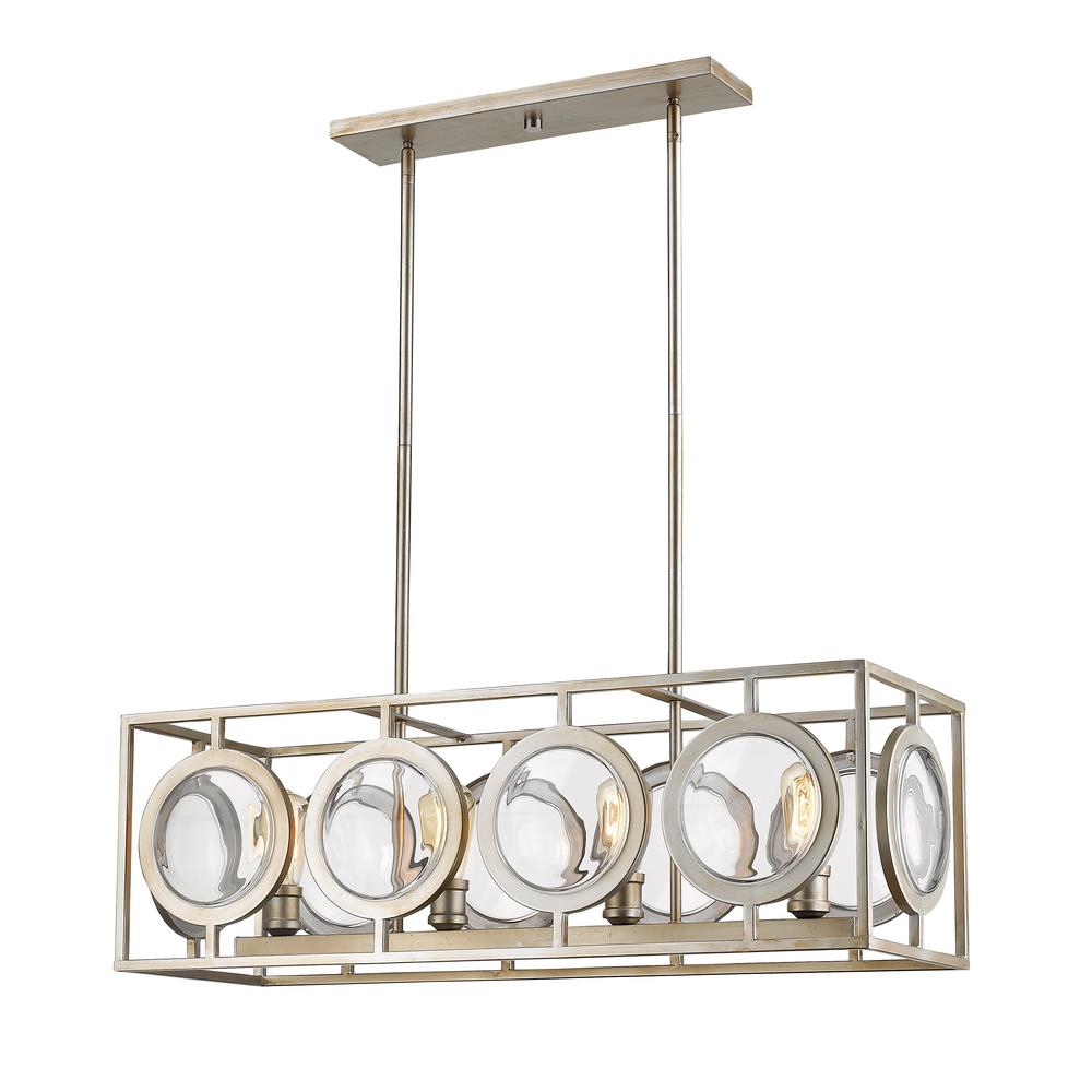 Filament Design Reeta 4 Light Antique Silver Pendant With Filament Design Reeta 4 Light Antique Silver Pendant With Steel Shade