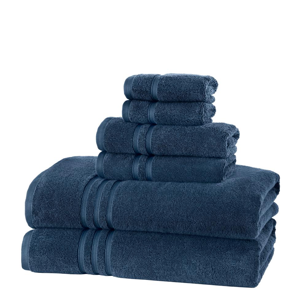 Home Decorators Collection Turkish Navy Cotton Ultra Soft 6-piece Bath 