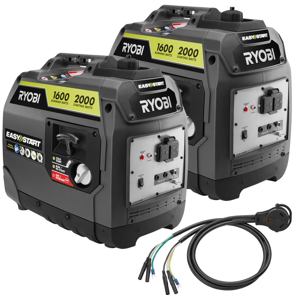 RYOBI 4000-Watt Gasoline Powered Digital Inverter Generator-RYi4022X