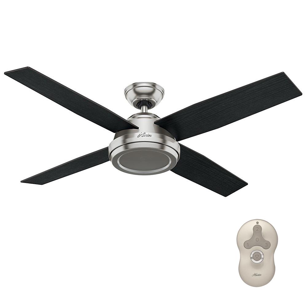 Hunter Dempsey 52 In Indoor Brushed Nickel Ceiling Fan