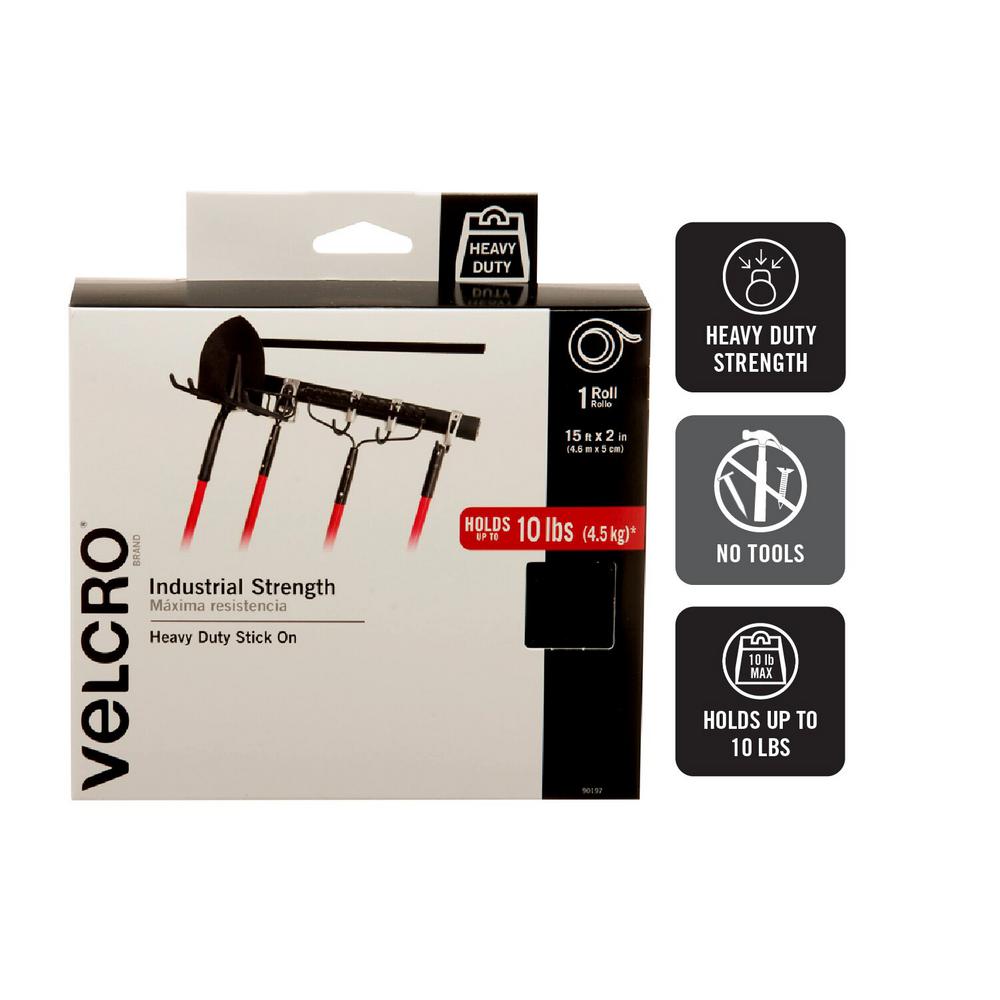 VELCRO® Brand Heavy Duty Self Adhesive Stick on Tape 5CM x 5m White VEL-EC60244 